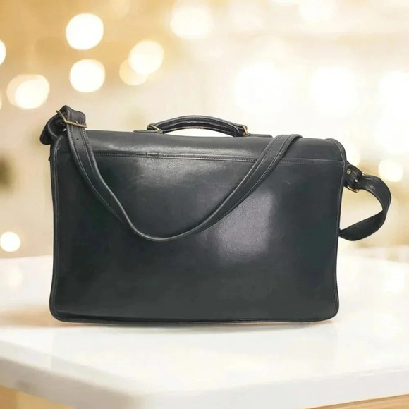 Vintage COACH 90's Metropolitan Briefcase black - Picture 14 of 16